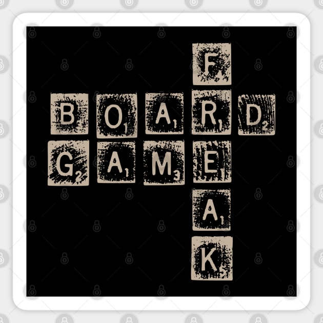 Board Game Freak - for light backgrounds Sticker by Xie